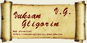 Vuksan Gligorin vizit kartica